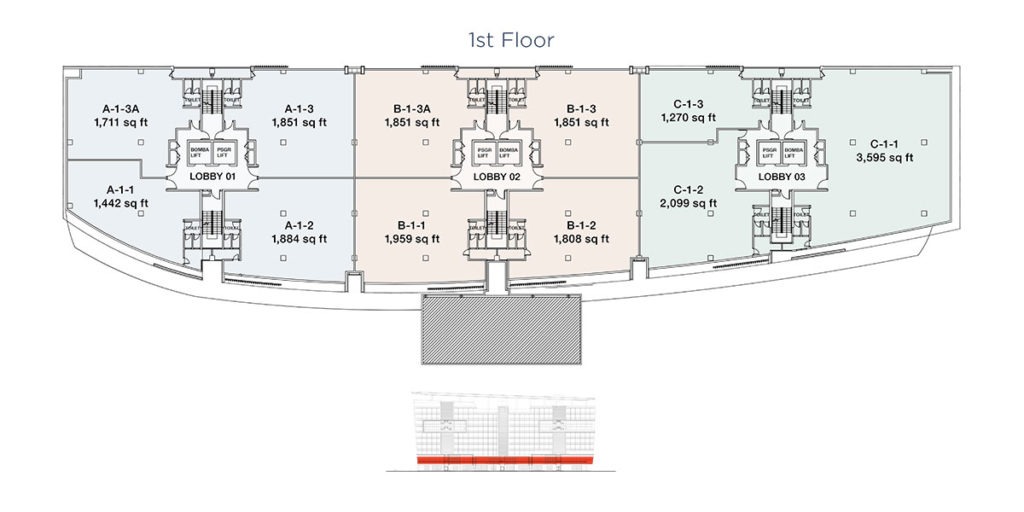 MelawatiCorporateCentreFloorPlanFirstFloor Office for Rent