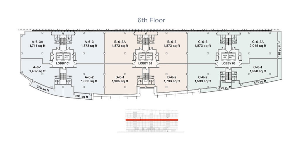 MelawatiCorporateCentreFloorPlanSixthFloor Office for Rent