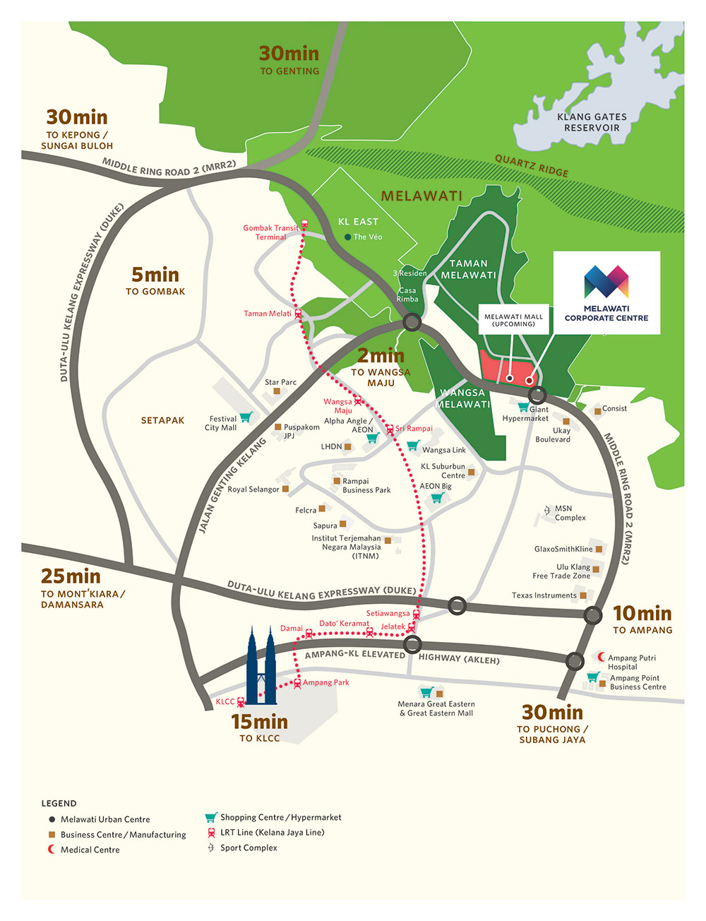Melawati Corporate Centre Connectivity Map 